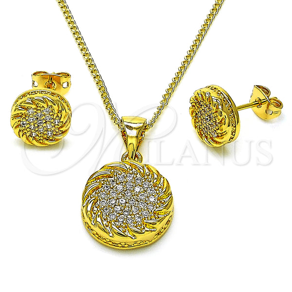 Gold Filled Ring — Earring and Pendant Adult Set Rope Design with — main product view — SKU 155374 | Oro Laminado anillo — Earring and Pendant Adult Set Rope diseño with — SKU 155374