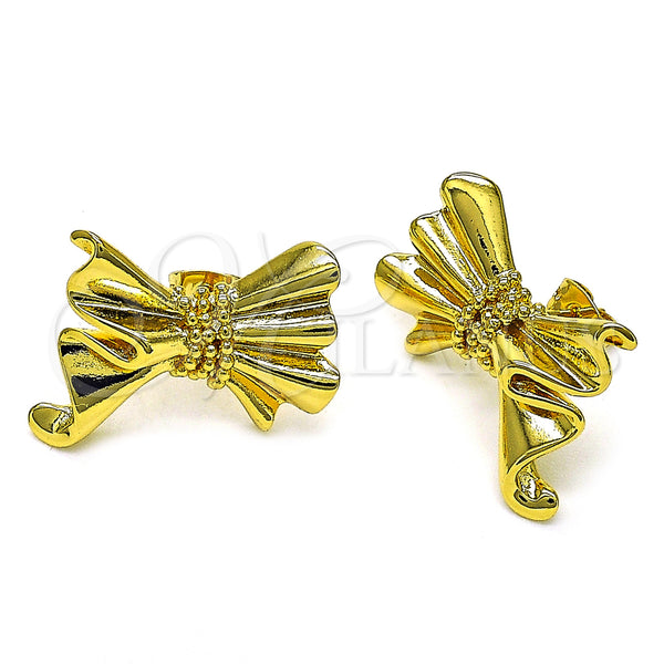 Gold Filled Ring — Stud Earring Bow Design Polished 02. — main product view — SKU 155466 | Oro Laminado anillo — Stud Earring Bow diseño pulido 02. — SKU 155466