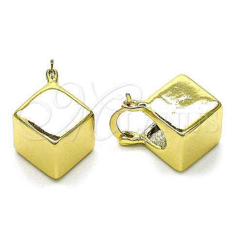 Oro Laminado Small Hoop, Gold Filled Style Polished, Golden Finish, 02.213.0660.14