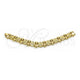 Oro Laminado Fancy Bracelet, Gold Filled Style Hugs and Kisses Design, Polished, Golden Finish, 03.331.0238.09 (18 MM Thickness, 9 Inches Length)