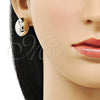 Rhodium Gold Filled Stud Earring, Ball and Hollow Design, Polished, Rhodium Finish, 02.196.0171