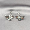 Rhodium Plated Stud Earring, Chunky Design, Polished, Rhodium Finish, 02.368.0090.1