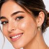 Oro Laminado Stud Earring, Gold Filled Style Love Knot Design, Polished, Golden Finish, 02.196.0174