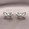 White Gold Filled Ring — Stud Earring Bow Design Polished 02. — alternate product view — SKU 155703 | Oro Laminado Blanco anillo — Stud Earring Bow diseño pulido 02. — SKU 155703