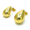 Gold Filled Ring — Stud Earring Teardrop and Hollow Design Polished 02. — alternate product view — SKU 155733 | Oro Laminado anillo — Stud Earring Teardrop and Hollow diseño pulido 02. — SKU 155733