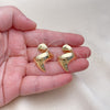 Gold Filled Ring — Stud Earring Polished 02. — alternate product view — SKU 155735 | Oro Laminado anillo — Stud Earring pulido 02. — SKU 155735