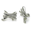 White Gold Filled Ring — Stud Earring Bow Design Polished 02. — alternate product view — SKU 155736 | Oro Laminado Blanco anillo — Stud Earring Bow diseño pulido 02. — SKU 155736