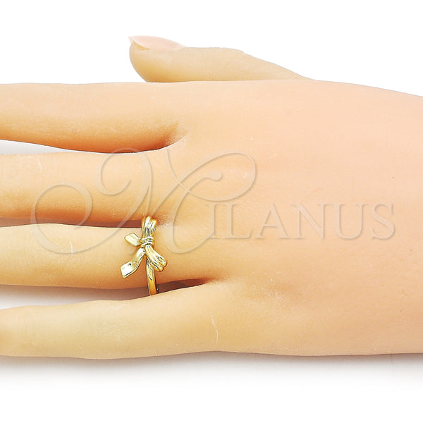 Gold Filled Ring — Elegant Ring Bow Design Polished 01. One size — alternate product view — SKU 155738 | Oro Laminado anillo — Elegant Ring Bow diseño pulido 01. One size — SKU 155738