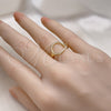 Oro Laminado Elegant Ring, Gold Filled Style Polished, Golden Finish, 01.213.0062 (One size fits all)