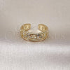 Oro Laminado Elegant Ring, Gold Filled Style Rolo Design, Polished, Golden Finish, 01.213.0064 (One size fits all)