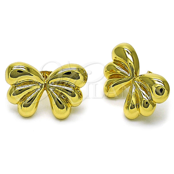 Gold Filled Ring — Stud Earring Bow Design Polished 02. — main product view — SKU 155776 | Oro Laminado anillo — Stud Earring Bow diseño pulido 02. — SKU 155776