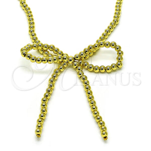 Gold Filled Necklace — Fancy Necklace Bow Design Polished 04. 04 MM — main product view — SKU 155777 | Oro Laminado collar — elegante Necklace Bow diseño pulido 04. 04 MM — SKU 155777