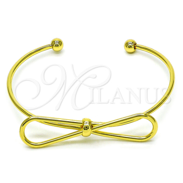 Gold Filled Jewelry — Individual Bangle Bow Design Polished 07. 02 MM — main product view — SKU 155778 | Oro Laminado joyería — Individual Bangle Bow diseño pulido 07. 02 MM — SKU 155778