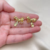Gold Filled Ring — Stud Earring Bow Design Polished 02. — alternate product view — SKU 155787 | Oro Laminado anillo — Stud Earring Bow diseño pulido 02. — SKU 155787