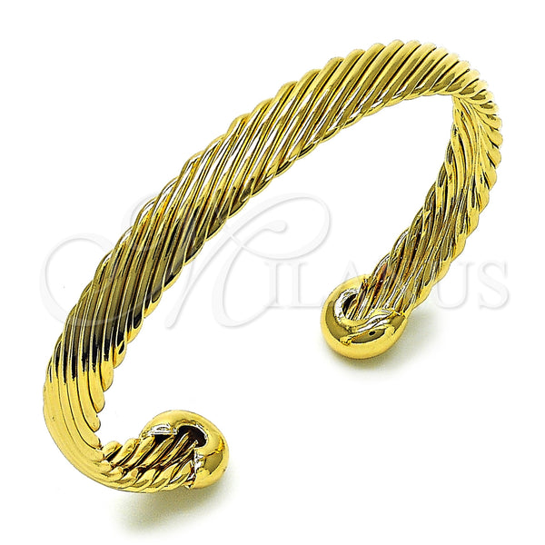 Gold Filled Jewelry — Individual Bangle Twist Design Polished 07. 08 MM — main product view — SKU 155811 | Oro Laminado joyería — Individual Bangle Twist diseño pulido 07. 08 MM — SKU 155811