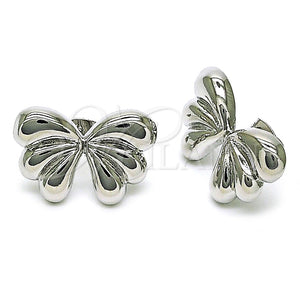 White Gold Filled Ring — Stud Earring Bow Design Polished 02. — main product view — SKU 155819 | Oro Laminado Blanco anillo — Stud Earring Bow diseño pulido 02. — SKU 155819