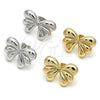 White Gold Filled Ring — Stud Earring Bow Design Polished 02. — alternate product view — SKU 155819 | Oro Laminado Blanco anillo — Stud Earring Bow diseño pulido 02. — SKU 155819