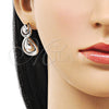 Rhodium Gold Filled Stud Earring, Teardrop Design, Polished, Rhodium Finish, 02.418.0004.1