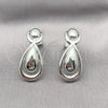 Rhodium Gold Filled Stud Earring, Teardrop Design, Polished, Rhodium Finish, 02.418.0004.1