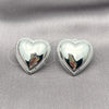 White Gold Filled Ring — Stud Earring Heart Design Polished 02. — alternate product view — SKU 155840 | Oro Laminado Blanco anillo — Stud Earring corazón diseño pulido 02. — SKU 155840