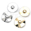 Oro Laminado Stud Earring, Gold Filled Style Polished, Golden Finish, 02.385.0053