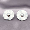 White Gold Filled Ring — Stud Earring Polished 02. — alternate product view — SKU 155842 | Oro Laminado Blanco anillo — Stud Earring pulido 02. — SKU 155842