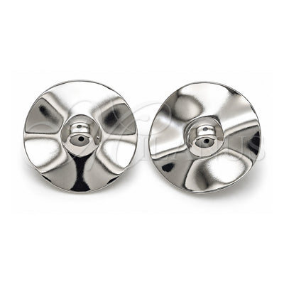 White Gold Filled Stud Earring, Polished, Rhodium Finish, 02.385.0053.1