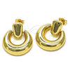 Gold Filled Ring — Stud Earring Polished 02. — alternate product view — SKU 155845 | Oro Laminado anillo — Stud Earring pulido 02. — SKU 155845