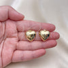 Gold Filled Ring — Stud Earring Heart Design Polished 02. — alternate product view — SKU 155867 | Oro Laminado anillo — Stud Earring corazón diseño pulido 02. — SKU 155867