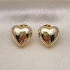 Gold Filled Ring — Stud Earring Heart Design Polished 02. — alternate product view — SKU 155867 | Oro Laminado anillo — Stud Earring corazón diseño pulido 02. — SKU 155867
