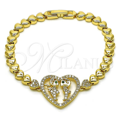 Dorado Oro Laminado Pulsera, vista principal del producto por Mayoreo, vista principal del producto