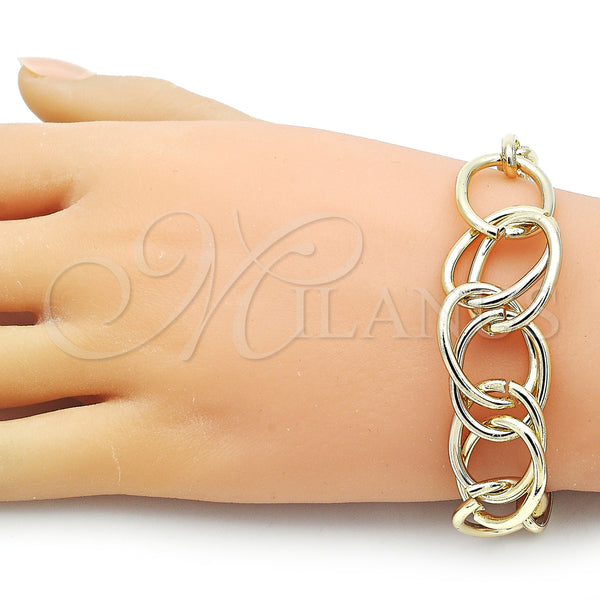 Gold Filled Bracelet — Fancy Bracelet Rolo Design Polished 03. 08 MM — alternate product view — SKU 155973 | Oro Laminado brazalete — elegante Bracelet Rolo diseño pulido 03. 08 MM — SKU 155973