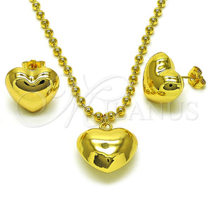Gold Filled Ring — Earring and Pendant Adult Set Heart and Ball — main product view — SKU 155989 | Oro Laminado anillo — Earring and Pendant Adult Set corazón and Ball — SKU 155989