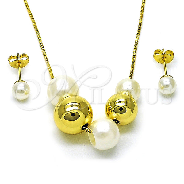 Gold Filled Ring — Necklace and Earring Ball and Box Design with — main product view — SKU 156002 | Oro Laminado anillo — Necklace and Earring Ball and Box diseño with — SKU 156002