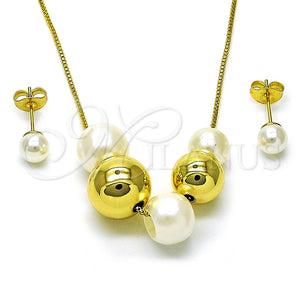 Gold Filled Ring — Necklace and Earring Ball and Box Design with — main product view — SKU 156002 | Oro Laminado anillo — Necklace and Earring Ball and Box diseño with — SKU 156002