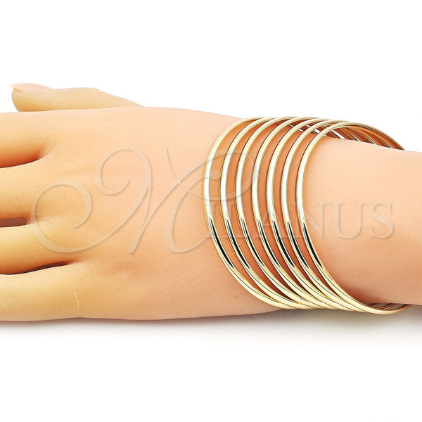 Gold Filled Jewelry — Semanario Bangle Polished 07.08. 03 MM Thickness Size — alternate product view — SKU 156018 | Oro Laminado joyería — Semanario Bangle pulido 07.08. 03 MM Thickness Size — SKU 156018