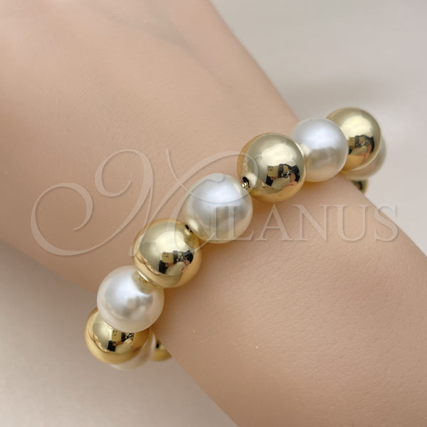 Gold Filled Bracelet — Adjustable Bolo Bracelet Ball and Rat Tail Design — alternate product view — SKU 156027 | Oro Laminado brazalete — Adjustable Bolo Bracelet Ball and Rat Tail diseño — SKU 156027