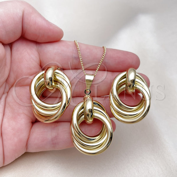 Gold Filled Ring — Earring and Pendant Adult Set Love Knot and — alternate product view — SKU 156037 | Oro Laminado anillo — Earring and Pendant Adult Set Love Knot and — SKU 156037