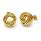 Oro Laminado Stud Earring, Gold Filled Style Love Knot Design, Polished, Golden Finish, 02.213.0692