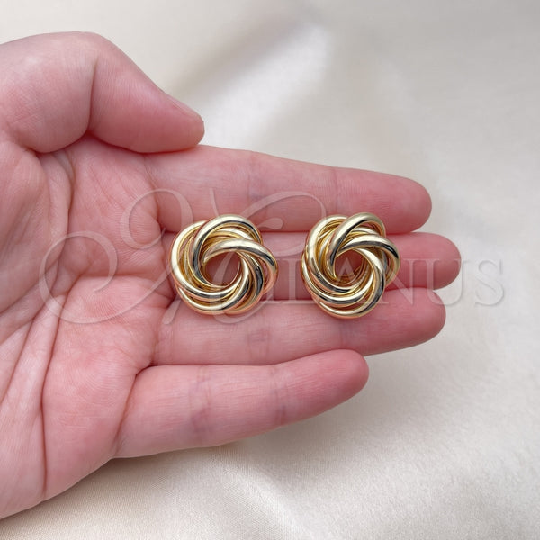 Gold Filled Ring — Stud Earring Love and Twist Design Polished 02. — alternate product view — SKU 156060 | Oro Laminado anillo — Stud Earring Love and Twist diseño pulido 02. — SKU 156060