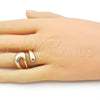 Oro Laminado Elegant Ring, Gold Filled Style Polished, Golden Finish, 01.60.0010 (One size fits all)