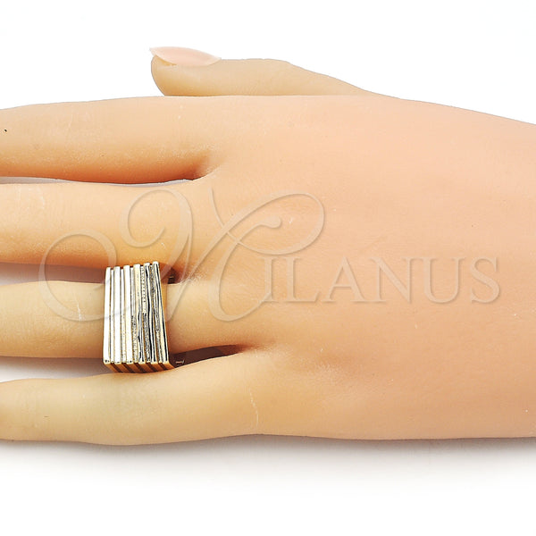 Gold Filled Ring — Elegant Ring Twist Design Diamond Cutting 01.60. One — alternate product view — SKU 156114 | Oro Laminado anillo — Elegant Ring Twist diseño Diamond Cutting 01.60. One — SKU 156114