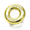 Oro Laminado Elegant Ring, Gold Filled Style Polished, Golden Finish, 01.60.0014 (One size fits all)