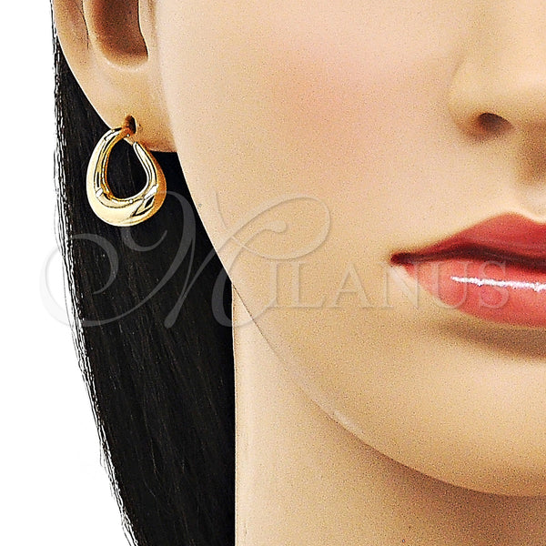 Gold Filled Ring — Stud Earring Teardrop Design Polished 02. — alternate product view — SKU 156123 | Oro Laminado anillo — Stud Earring Teardrop diseño pulido 02. — SKU 156123