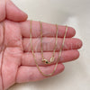 Oro Laminado Basic Necklace, Gold Filled Style Box Design, Polished, Golden Finish, 04.213.0331.18 (01 MM Thickness, 18 Inches Length)