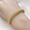 Oro Laminado Individual Bangle, Gold Filled Style Filigree Design, Polished, Golden Finish, 07.319.0003 (07 MM Thickness, One size fits all)