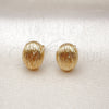 Gold Filled Ring — Stud Earring Ball Design Diamond Cutting 02. — alternate product view — SKU 156170 | Oro Laminado anillo — Stud Earring Ball diseño Diamond Cutting 02. — SKU 156170