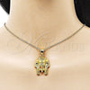 Oro Laminado Religious Pendant, Gold Filled Style Polished, Golden Finish, 05.342.0211