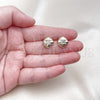 Gold Filled Ring — Stud Earring with White Cubic Zirconia Polished 02. — alternate product view — SKU 156182 | Oro Laminado anillo — Stud Earring with blanco Cubic Zirconia pulido 02. — SKU 156182