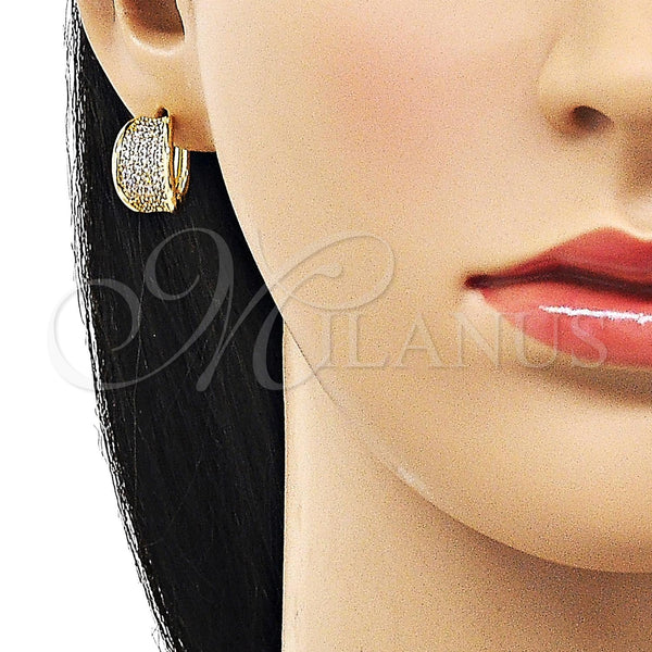 Gold Filled Hoop Earrings — Huggie Hoop Polished 02. — alternate product view — SKU 156234 | Oro Laminado aretes de aro — Huggie Hoop pulido 02. — SKU 156234